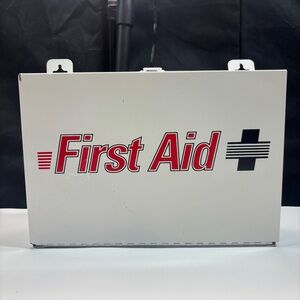 First Aid Cabinet Wall Mounted Medicine Emergency Metal Box